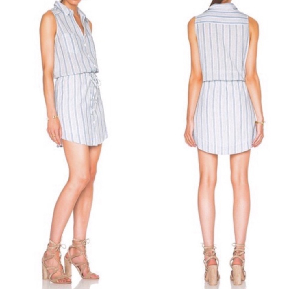 Paige Yvonne Striped Shirtdress